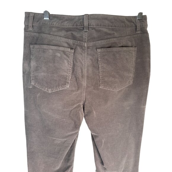 Talbots Womens Size 10 Corduroy Straight Leg Pants Taupe 98% Cotton 2% Spandex - Picture 11 of 14